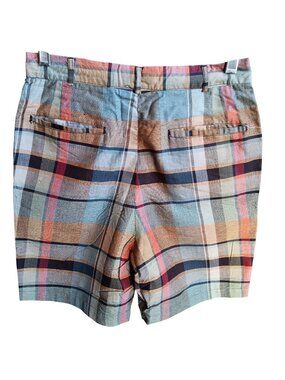 True Vintage Shorts 26" 26W X-SMALL 1970s Mens IVY LEAGUE PLAID Steel Zip